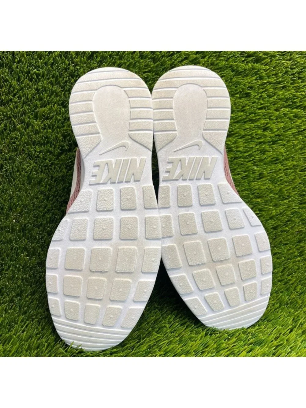 Nike Tanjun Womens Size 9 Pink White Athletic Running Walking Shoes Sneakers